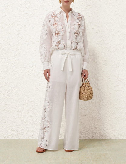 Halliday Lace Flower Pant