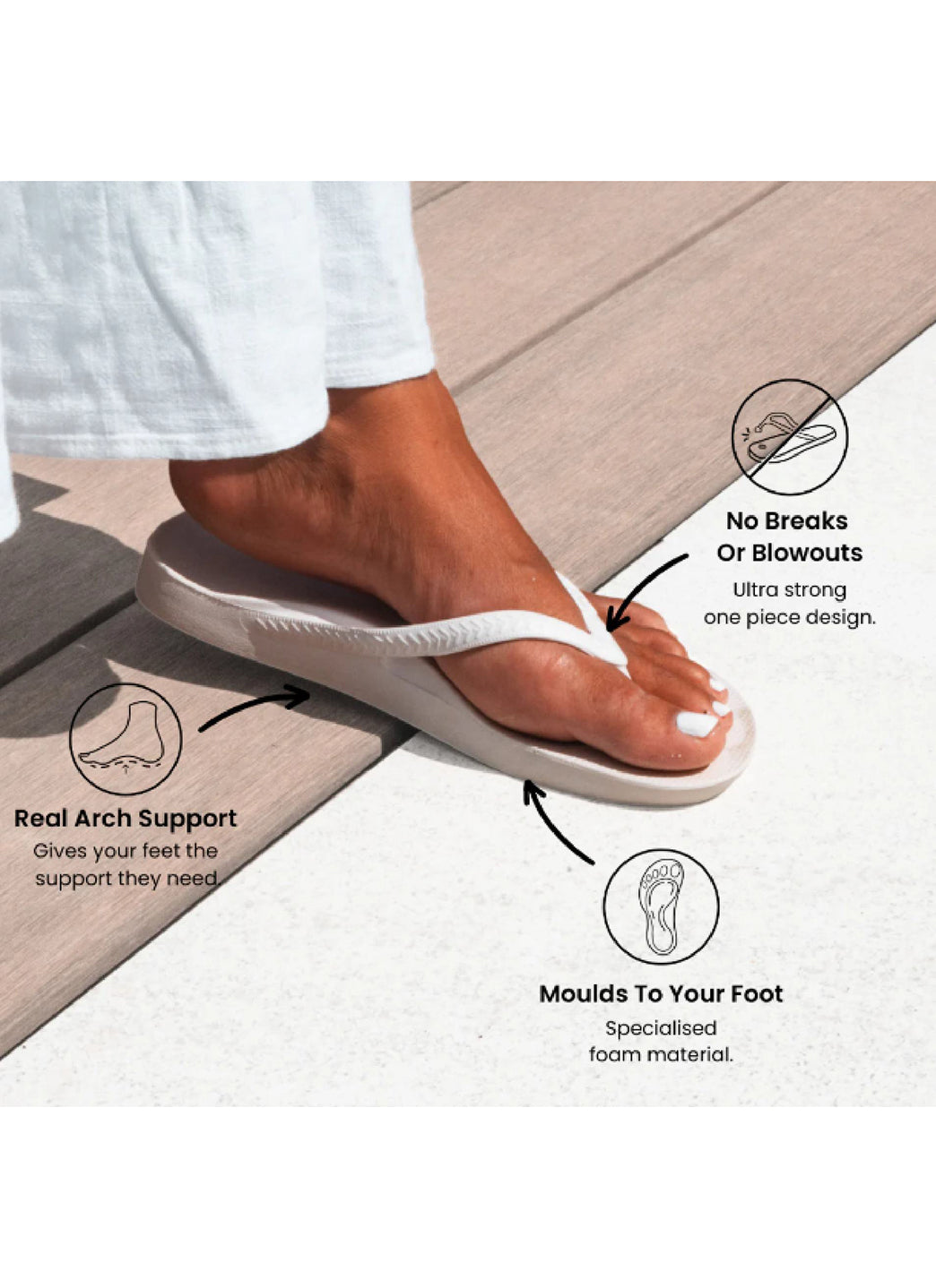 Add to cart and enjoy a 50% discount.---Archies Footwear Arch Support Flip Flops