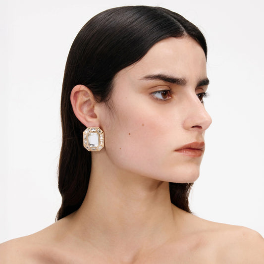 Gold Crystal Earrings