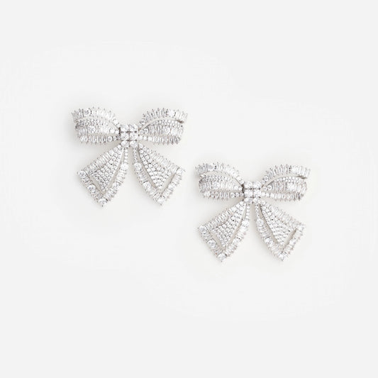 Crystal Bow Earrings