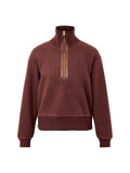 Roselle Half Zip Fleece Deep Mahogany