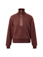 Roselle Half Zip Fleece Deep Mahogany