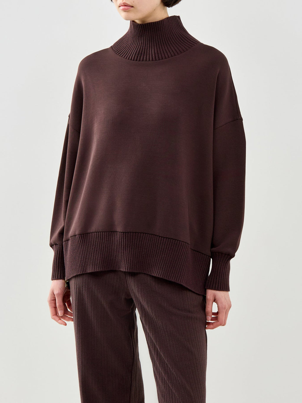 Barker High Neck Jumper Brown