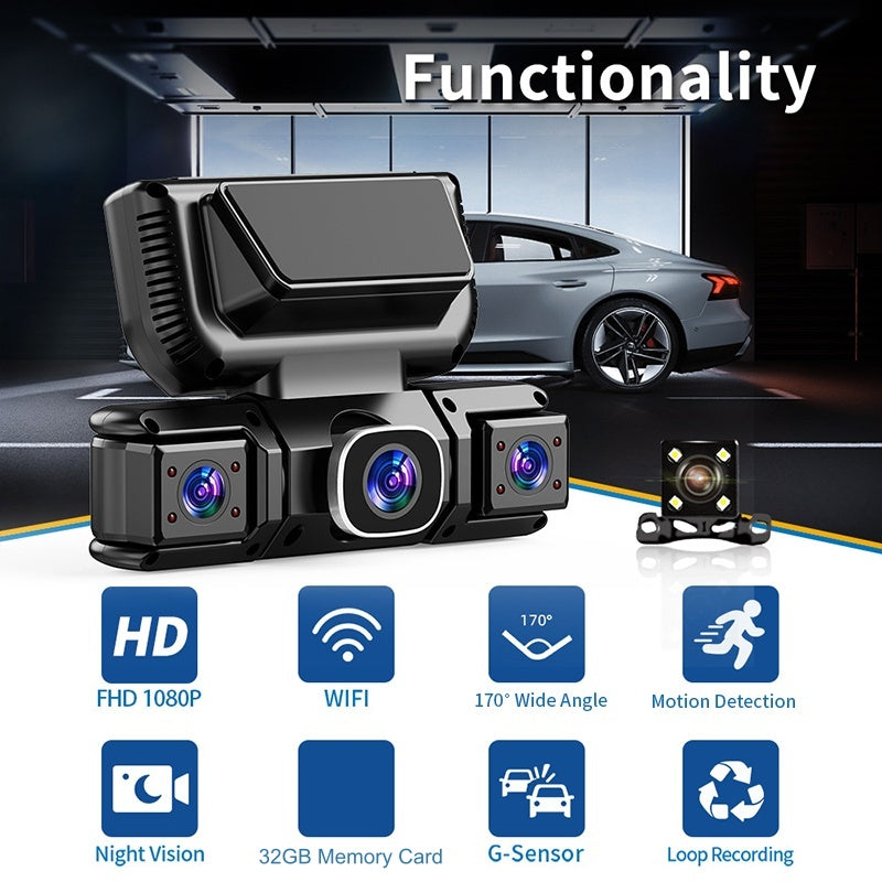🚗 50% OFF NOW! 📹 4-Channel 360° Dash Cam – Full Coverage Recording, Night Vision & Parking Monitor 🛡️
