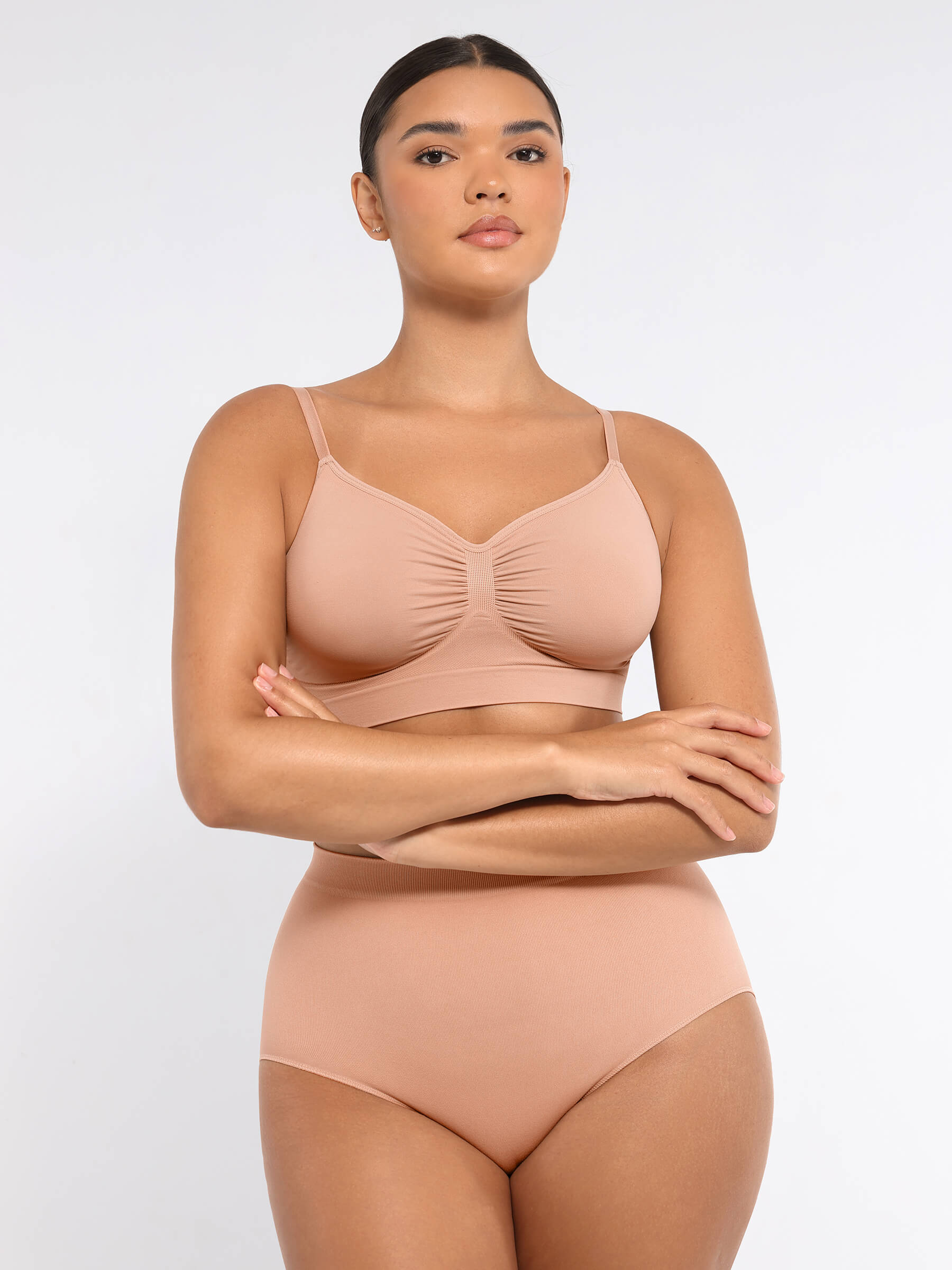Pocketsh 3-Pack Smooth Seamless Wireless Bra Bundle