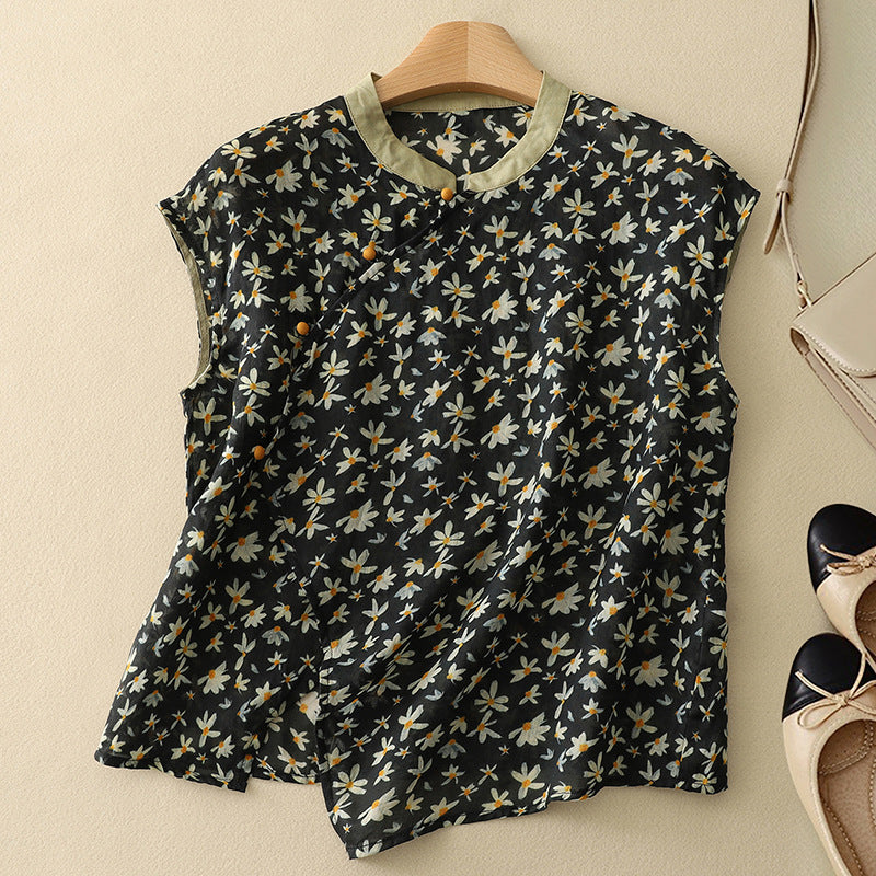 AMANDA LINEN TOP