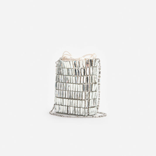 Silver Crystal Mini Bag