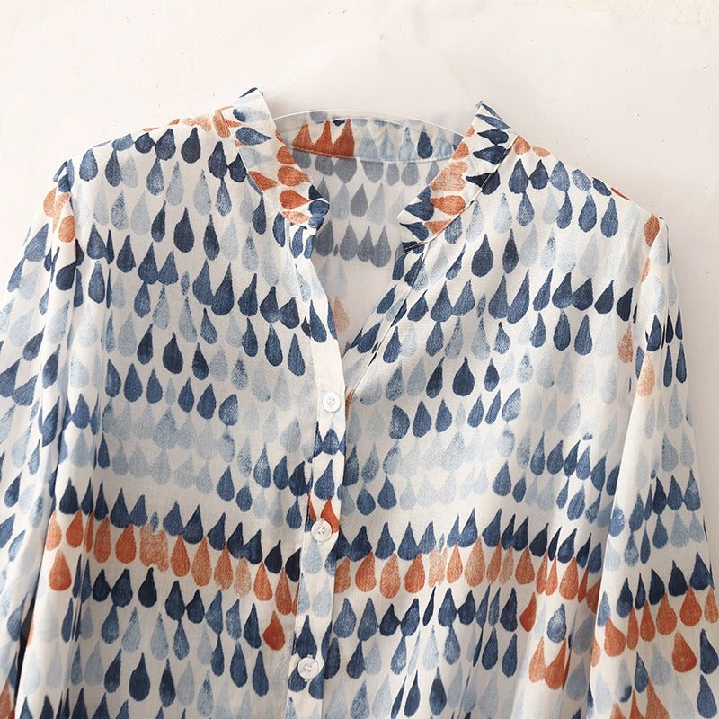 AMERA LINEN BLOUSE