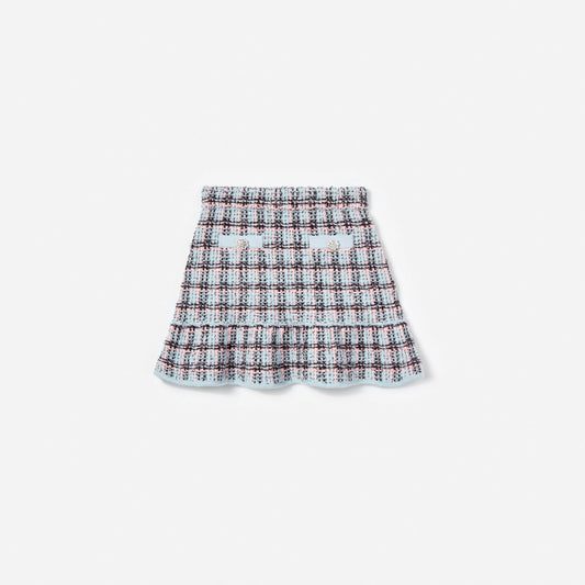 Textured Stripe Knit Skirt