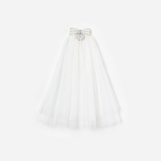 Embellished Bow Veil