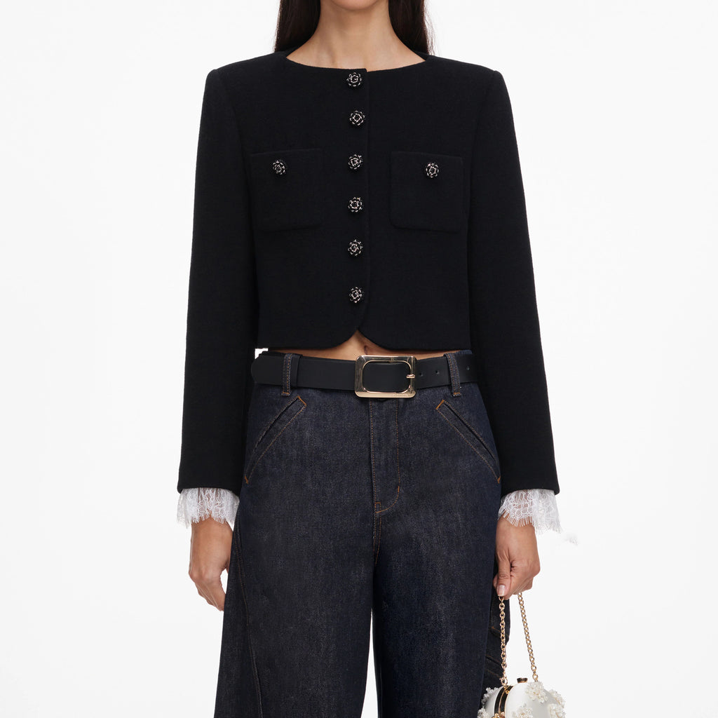 Black Button Down Jacket