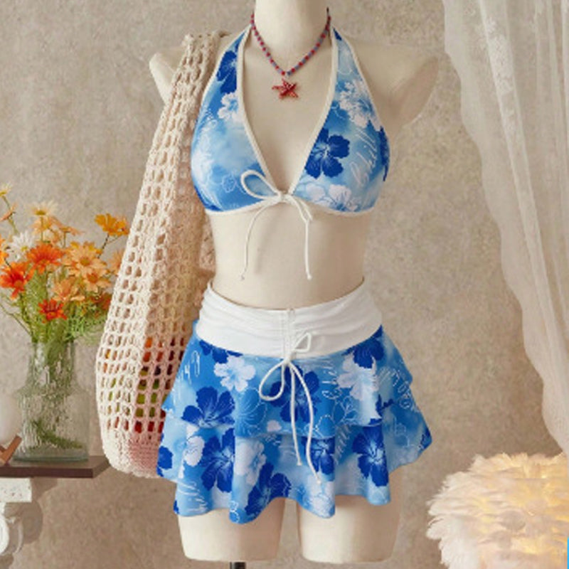 3-Piece Tropical Bikini Set--Add to cart and get 50% off instantly.