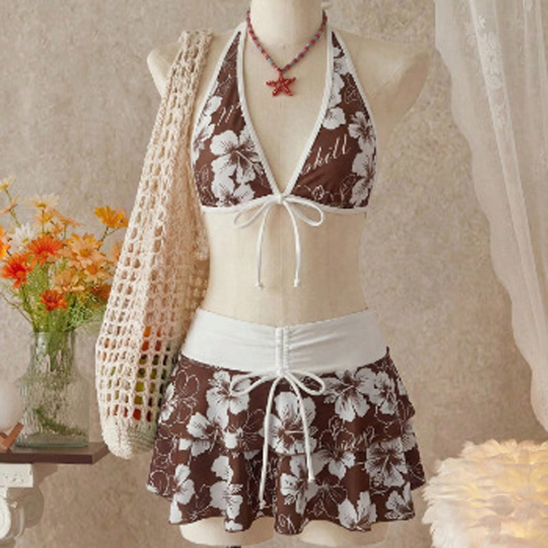 3-Piece Tropical Bikini Set--Add to cart and get 50% off instantly.