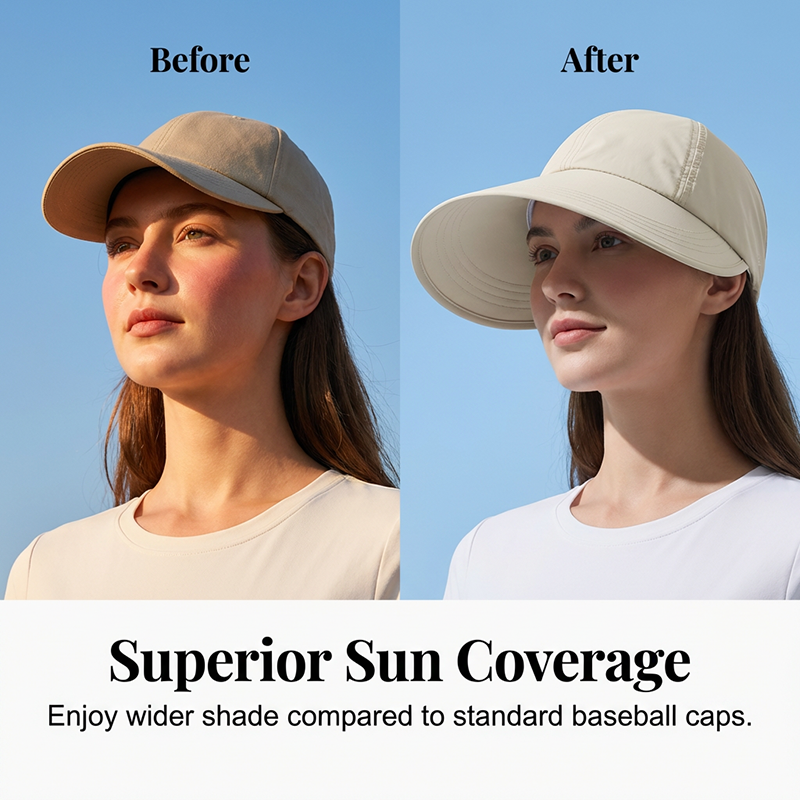 Women's Wide-Brim Sun Hat🌞UV Protection, Quick-Dry Fabric & Breathable Comfort for Beach & Travel 👒